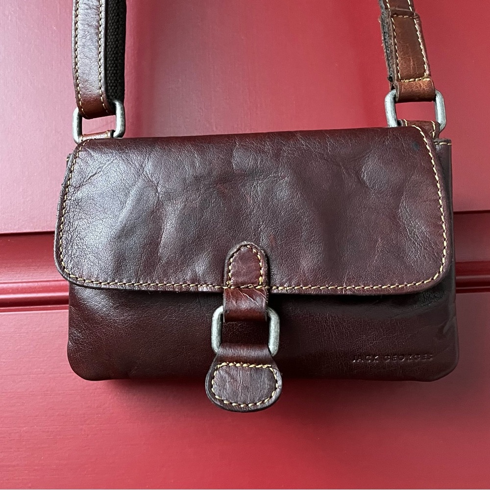 Jack Georges Buffalo Leather Crossbody